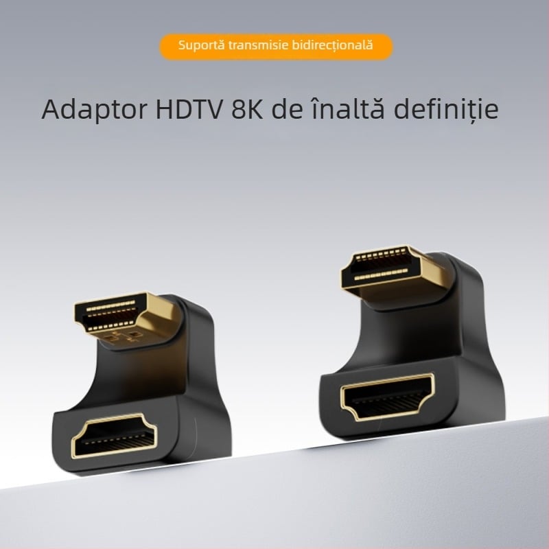 Flash repairman adaptor HDTV masculin către HDTV feminin, cu LED — Suport UHS-II 2.1, 8K@60Hz, disponibil în 2025