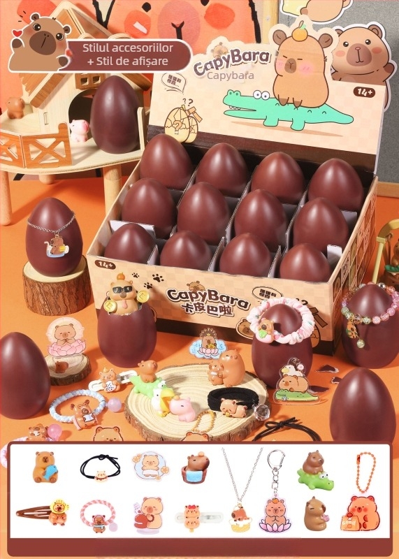 Jucărie interactivă tip cutie surpriză cu un ou auriu de spart – pentru evenimente, potrivită pentru copii 7–14 ani, din plastic, certificat 3C (Cod 2025182202066143)