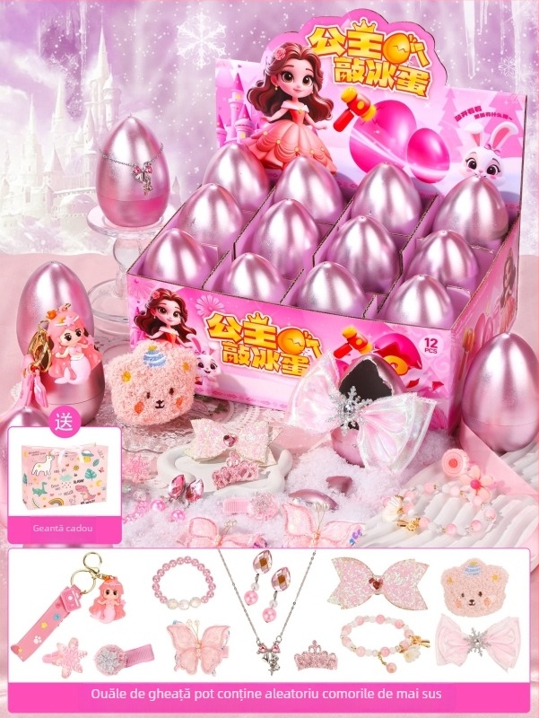 Jucărie interactivă tip cutie surpriză cu un ou auriu de spart – pentru evenimente, potrivită pentru copii 7–14 ani, din plastic, certificat 3C (Cod 2025182202066143)