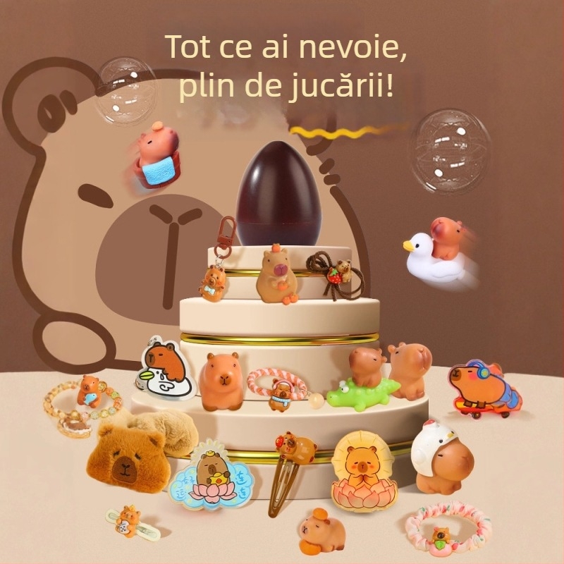 Jucărie interactivă tip cutie surpriză cu un ou auriu de spart – pentru evenimente, potrivită pentru copii 7–14 ani, din plastic, certificat 3C (Cod 2025182202066143)