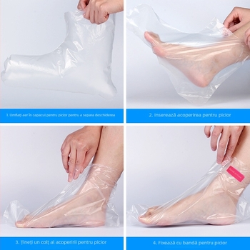 Acoperire de mască pentru picior, din plastic, de unică folosință, transparentă, grosime 0,06 mm, rezistentă la ulei și izolare la murdărie, origine Anhui