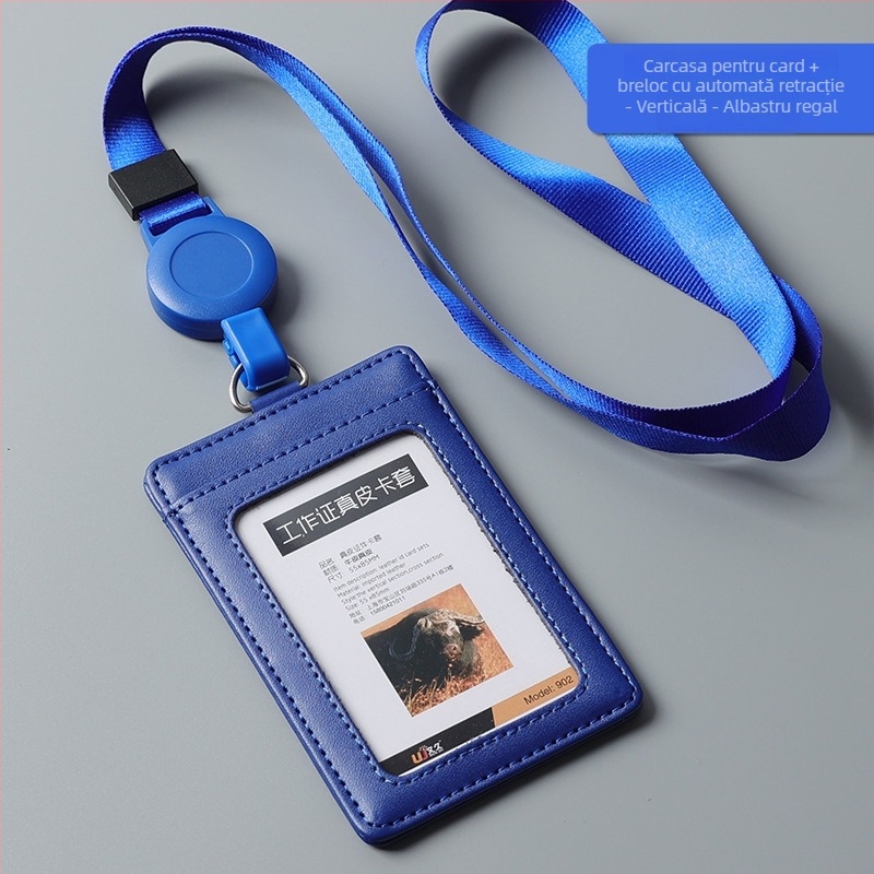 Husă pentru card din piele naturală, Stil Ins (Material: Piele naturală; Tip: Husă pentru card; Stil: Ins stil)