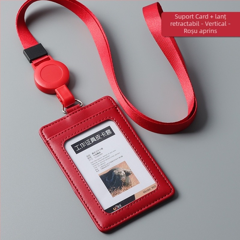 Husă pentru card din piele naturală, Stil Ins (Material: Piele naturală; Tip: Husă pentru card; Stil: Ins stil)