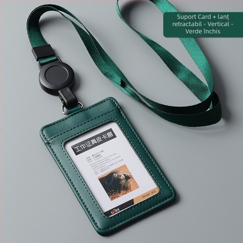 Husă pentru card din piele naturală, Stil Ins (Material: Piele naturală; Tip: Husă pentru card; Stil: Ins stil)