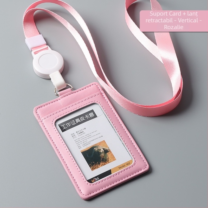 Husă pentru card din piele naturală, Stil Ins (Material: Piele naturală; Tip: Husă pentru card; Stil: Ins stil)