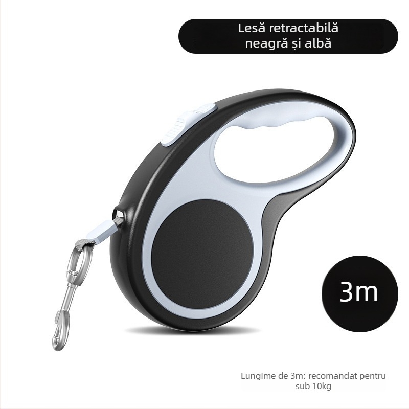 Lesă de pisică extensibilă cu pandantiv floare de mătase