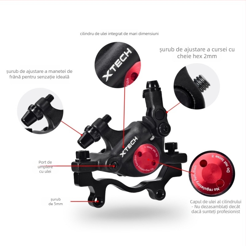 Zoom Xinlong HB100 caliper hidraulic disc pentru bicicletă de munte