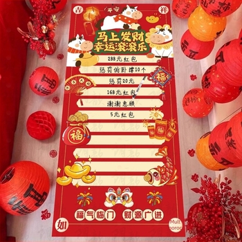 Recuzită de decor pentru spațiu, material PP, temă Anul Calului / Anul Nou, potrivit pentru ceremonii de deschidere, întâlniri anuale ale companiilor și evenimente cu loterie