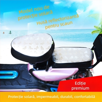 Husă pentru șaua bicicletei electrice – piele, impermeabil, UV-resistent, universal pentru toate anotimpurile.