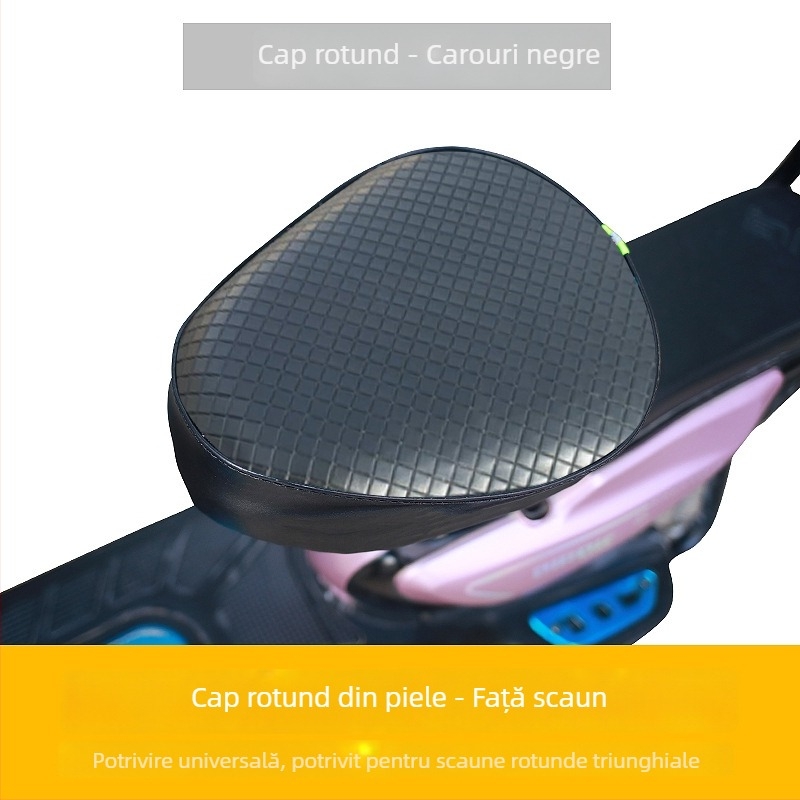 Husă pentru șaua bicicletei electrice – piele, impermeabil, UV-resistent, universal pentru toate anotimpurile.