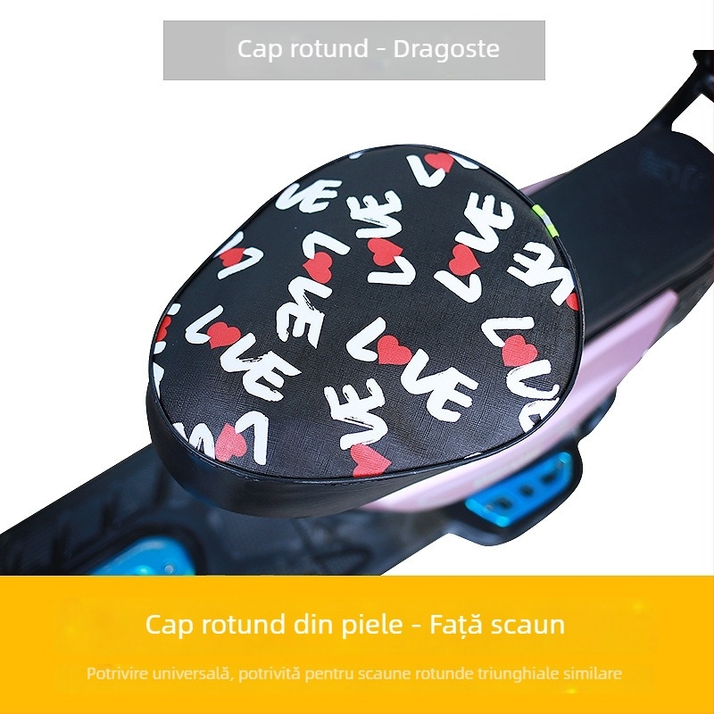 Husă pentru șaua bicicletei electrice – piele, impermeabil, UV-resistent, universal pentru toate anotimpurile.