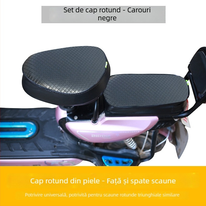 Husă pentru șaua bicicletei electrice – piele, impermeabil, UV-resistent, universal pentru toate anotimpurile.