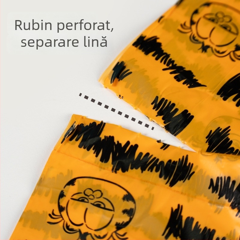 Sac de gunoi pentru animale de companie pe rol cu buzunar de depozitare, tip rolă, grosime standard, cod produs 824943769928