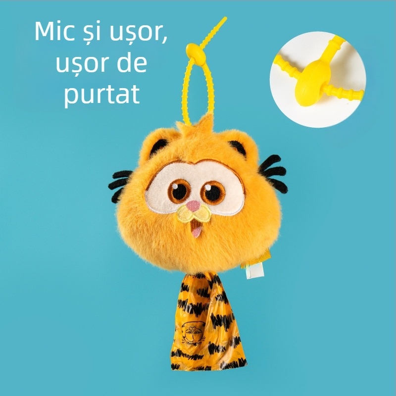 Sac de gunoi pentru animale de companie pe rol cu buzunar de depozitare, tip rolă, grosime standard, cod produs 824943769928