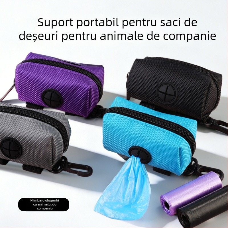 Distribuitor de pungi pentru gunoiul câinelui, Oxford material, capacitate mare