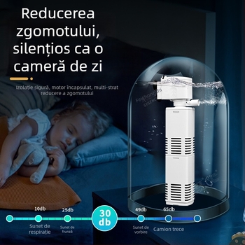 Pompă submersibilă de filtru pentru acvariu cu filtrare încorporată și oxigenare, sistem de circulație 3-in-1, plastic, 200 g, Water Pet Family