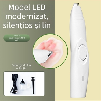 Trimmer electric pentru blana lăbuțelor pisicii și a câinelui – pedichiură silențioasă