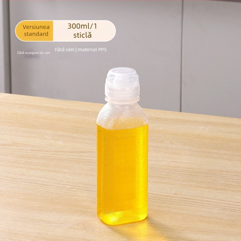 Sticlă de ulei cu pulverizator – PP, fără scurgeri, funcție apăsare pentru pulverizare, design modern minimalist