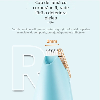 Tăietor electric pentru păr la labuțe pentru animale de companie, cu iluminare — îngrijire pisici și câini
