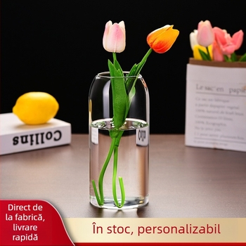 Vază cu gură plată din sticlă borosilikat de înaltă rezistență (Brand: Other; Ambalare: carton)