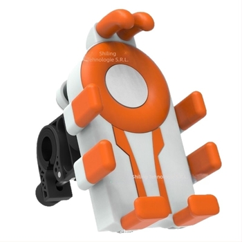 Suport de telefon pentru ciclism cu design cu opt gheare și construcție antișoc (dispozitive de 4,7–7 inci; material plastic; compatibil universal; compatibil cu bicicleta, motocicleta și vehiculele electrice)