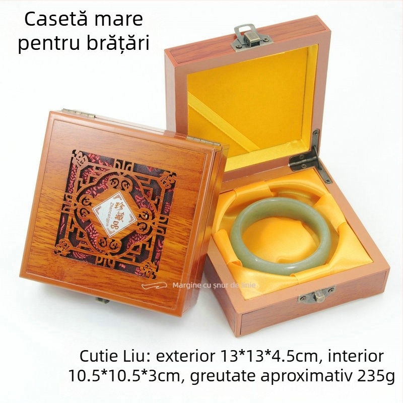 Cutie din lemn pentru brățări și coliere — cutie de prezentare pentru bijuterii, de la Aolan Jewelry