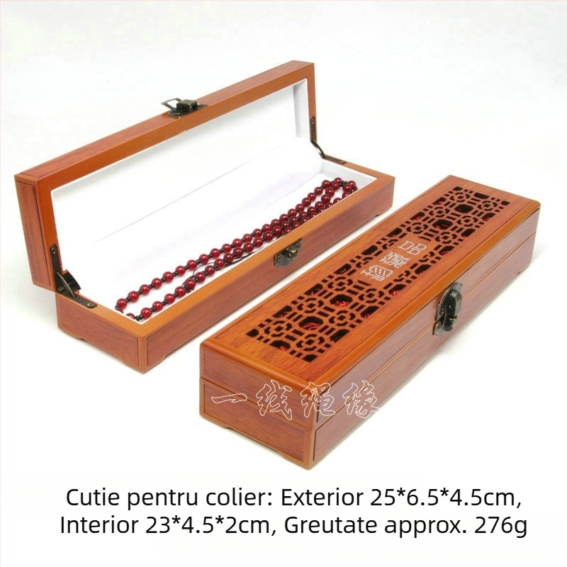 Cutie din lemn pentru brățări și coliere — cutie de prezentare pentru bijuterii, de la Aolan Jewelry