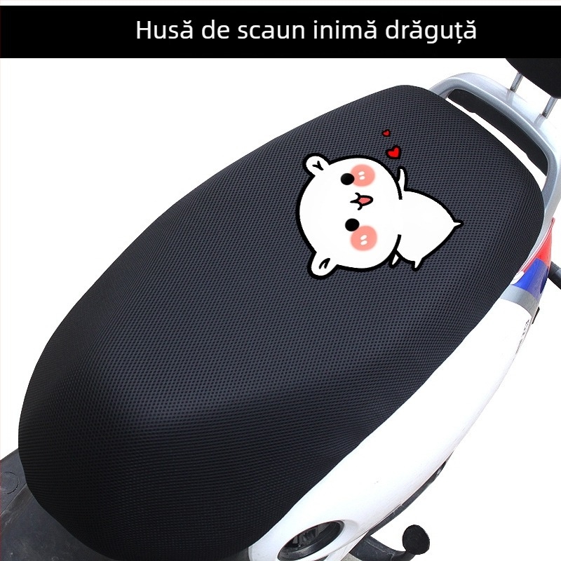 Acoperire pentru șa de vehicul electric, plasă de protecție solară, material nylon, izolație termică și respirabilă, impermeabilă