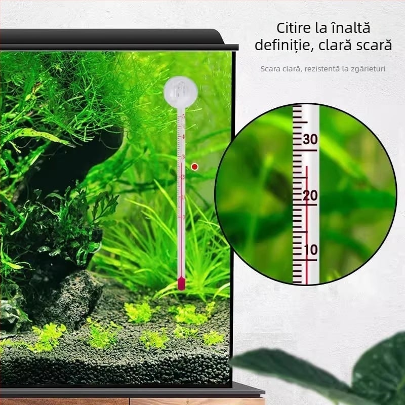 Termometru pentru acvariu, precizie înaltă la măsurarea temperaturii apei, pentru pești tropicali