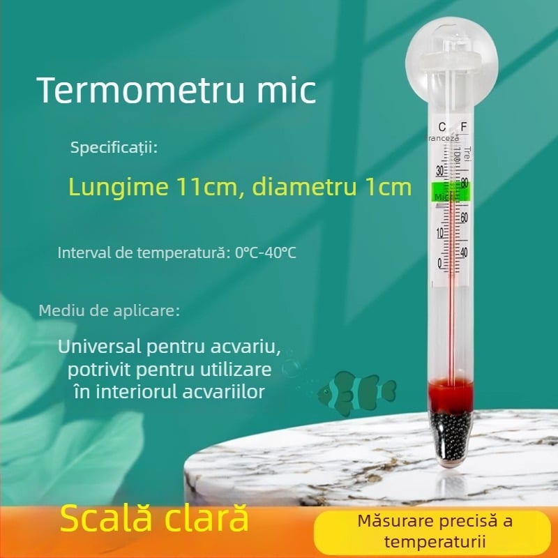 Termometru pentru acvariu, precizie înaltă la măsurarea temperaturii apei, pentru pești tropicali