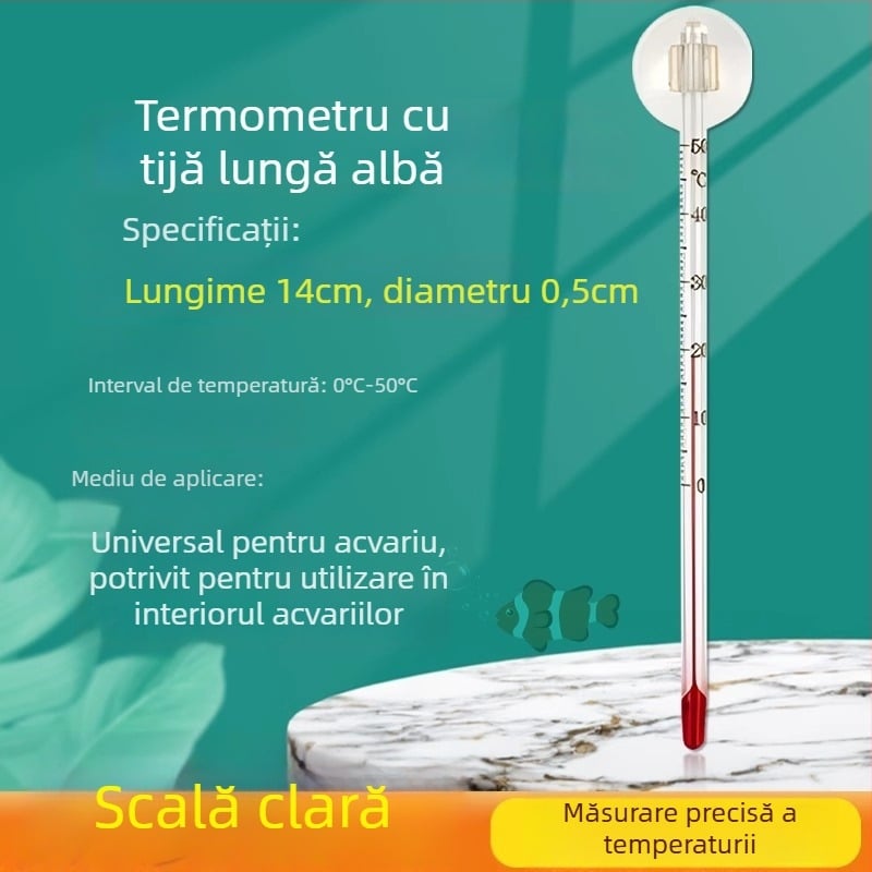 Termometru pentru acvariu, precizie înaltă la măsurarea temperaturii apei, pentru pești tropicali