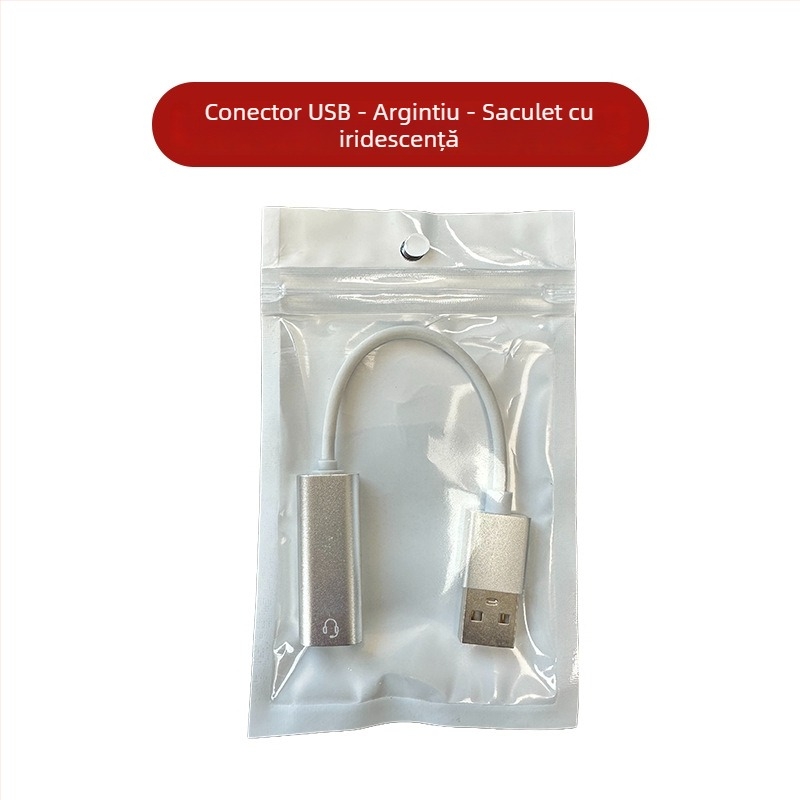 Adaptor Type-C USB către 3,5 mm audio digital, carcasă din aliaj de aluminiu, pentru telefoane și calculatoare (Model HFR023)
