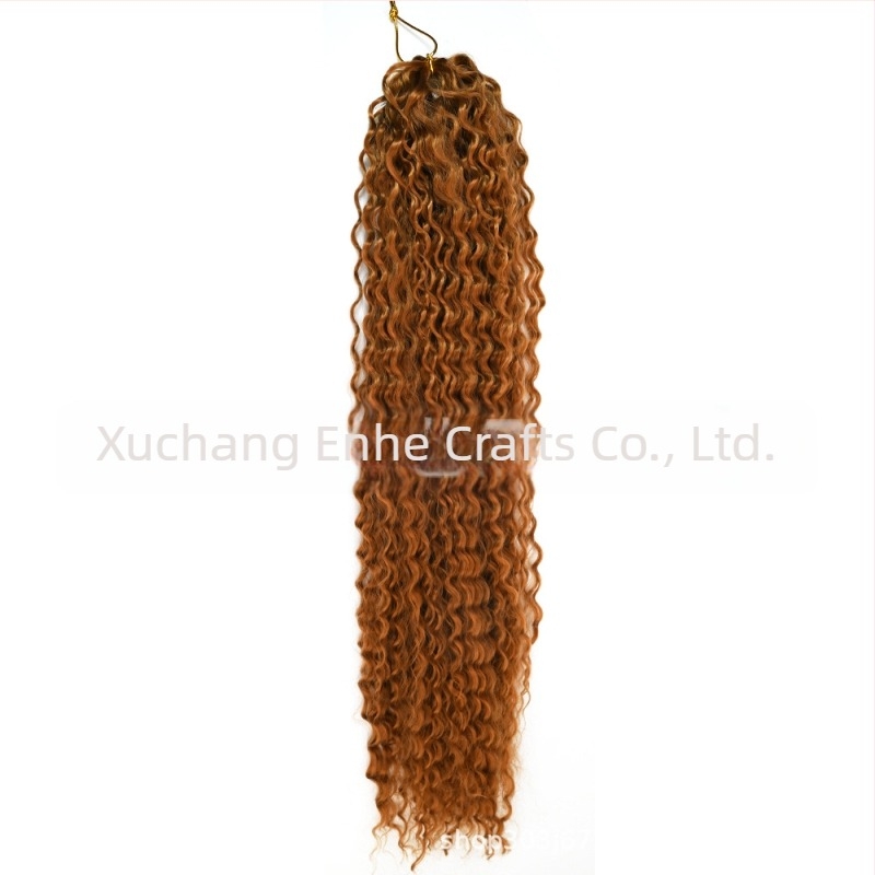 Perucă cu păr croșetat brazilian braids, bucle lungi, fibre rezistente la temperaturi înalte, mecanism de fabricație