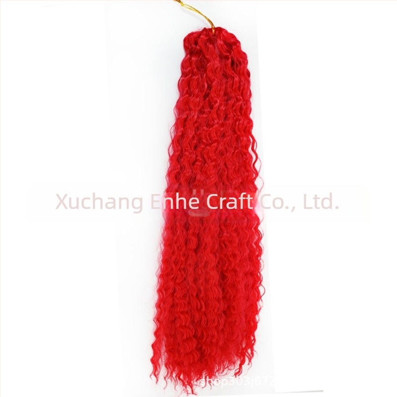 Perucă cu păr croșetat brazilian braids, bucle lungi, fibre rezistente la temperaturi înalte, mecanism de fabricație