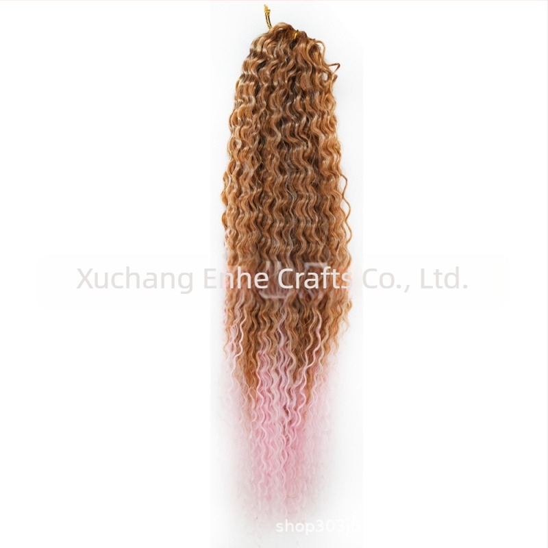 Perucă cu păr croșetat brazilian braids, bucle lungi, fibre rezistente la temperaturi înalte, mecanism de fabricație