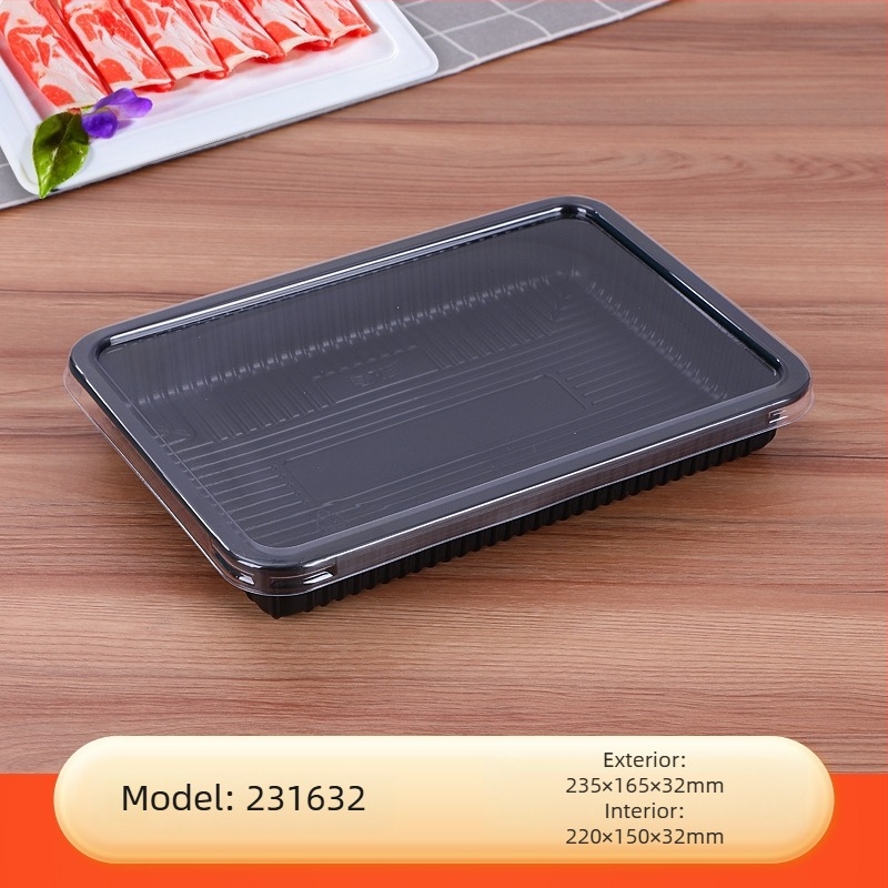 Cutie de ambalare carne congelată cu capac – PET, grosime pereți 0,1 mm, model Meat Box, brand Box Horse