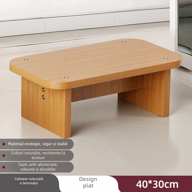 Suport pentru picioare pentru birou sub birou – Stil simplu modern, placaj din lemn artificial, Model Footrest, Potrivit pentru copii și adulți