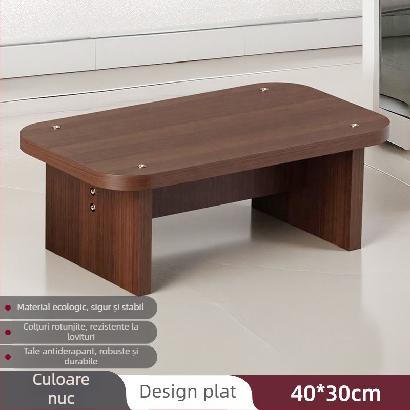 Suport pentru picioare pentru birou sub birou – Stil simplu modern, placaj din lemn artificial, Model Footrest, Potrivit pentru copii și adulți