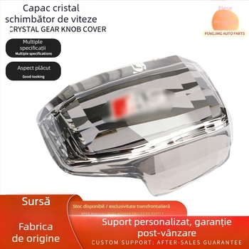 Buton de schimbător de viteze din cristal pentru A4L/A5/A6L/A7L/Q5L/Q7/A8L, cu sigla celor patru inele