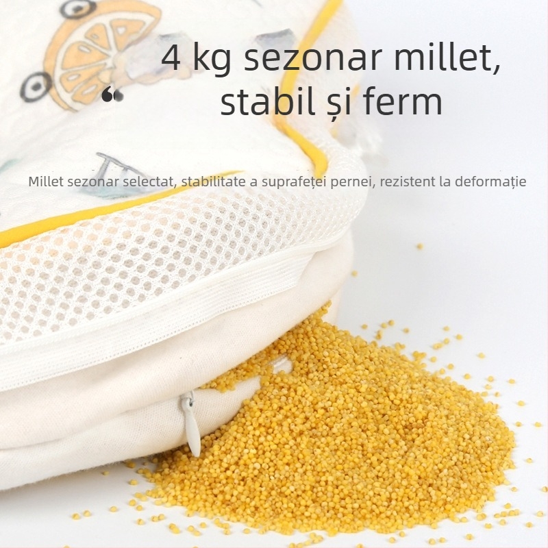 Perneță pentru bebeluși, în formă de stea de mare, nucleu din memory cotton, husă din fibre chimice, personalizare disponibilă; înălimea nucleului sub 5 cm; greutate sub 0,5 kg; potrivit pentru bebeluși.