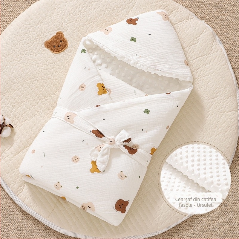 Pătură pentru bebeluși - 100% bumbac, umplutură poliester, ≤0.5 kg, primăvară și toamnă, pentru nou-născuți