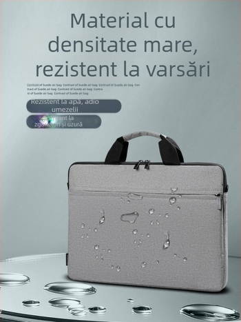 Geantă pentru laptop din poliester — respirabilă, impermeabilă, rezistentă la uzură și rezistentă la cutremure; model solid