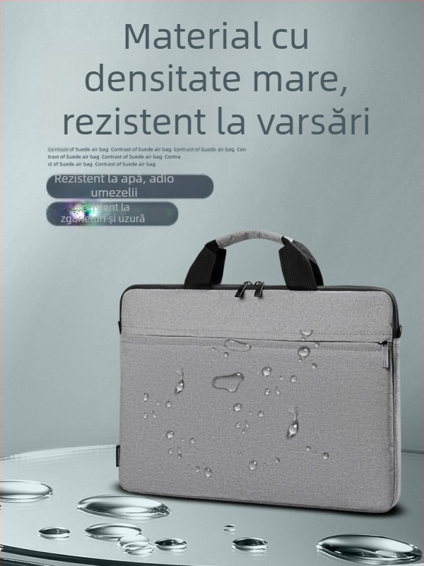 Geantă pentru laptop din poliester — respirabilă, impermeabilă, rezistentă la uzură și rezistentă la cutremure; model solid