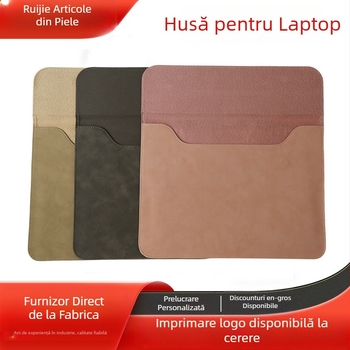 Ruijie husă pentru laptop, material PU, ușoară, subțire, protecție pentru notebook-uri Lenovo/Huawei/Apple, culoare solidă