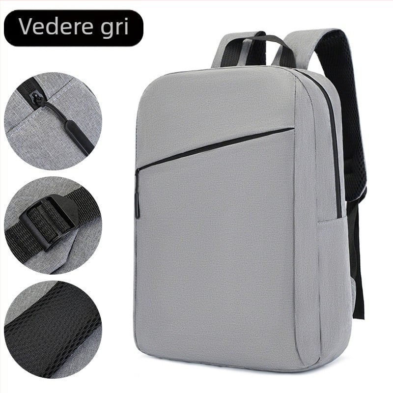 Rucsac de afaceri pentru laptop, cu pânză Oxford, stil urban minimalist, capacitate 36–55L, compatibil cu laptop de 15 inchi, bretele de umăr curbate