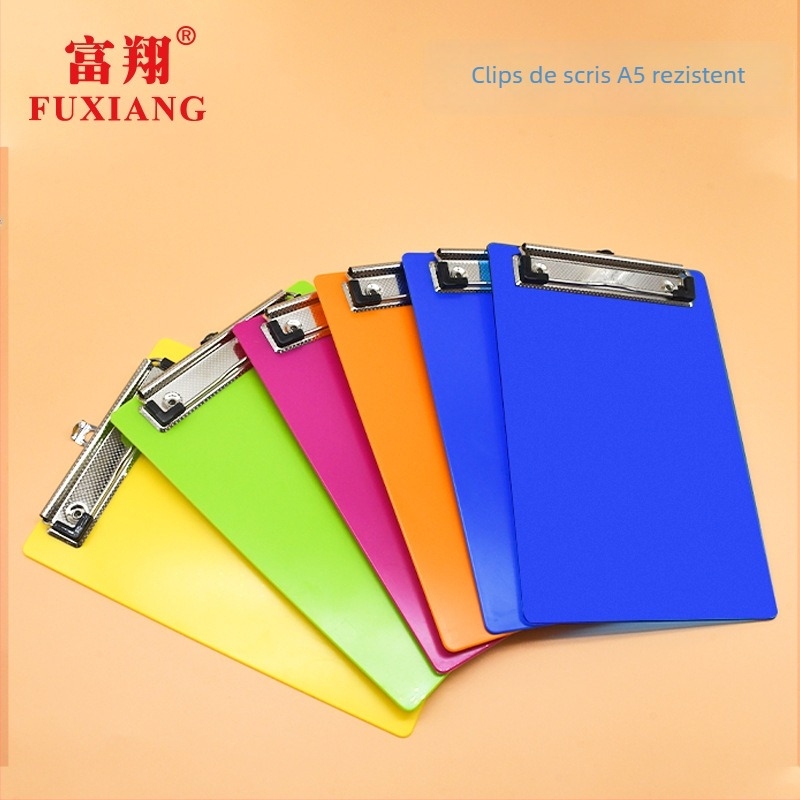 Fuxiang A5 clipboard cu clemă din plastic, model Fx8032d