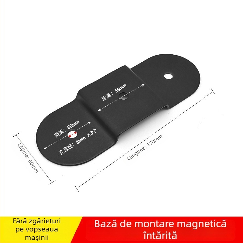 Bandă LED pentru plafon cu bază magnetică puternică și suport magnetic – compatibil universal, instalare fără deteriorări