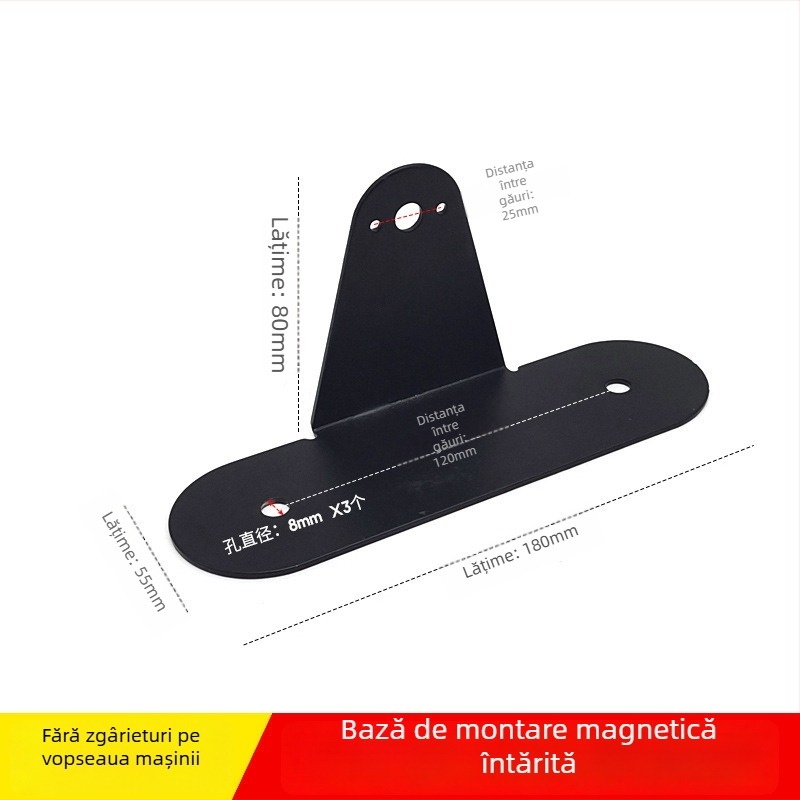 Bandă LED pentru plafon cu bază magnetică puternică și suport magnetic – compatibil universal, instalare fără deteriorări