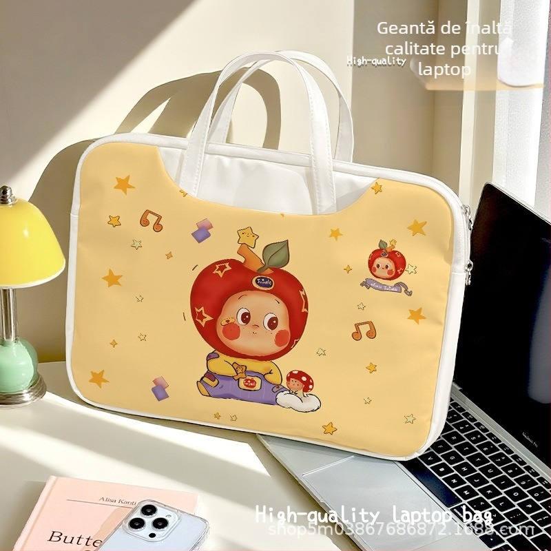 Husă pentru laptop din piele PU, impermeabilă, rezistentă la șocuri, separare uscat-umed, respirabilă