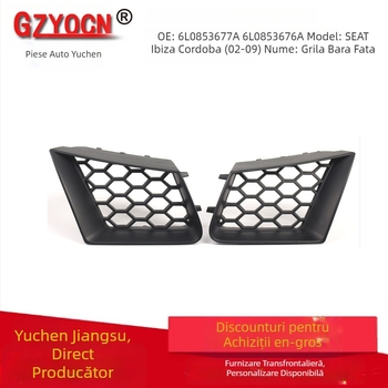 Grila inferioară frontal pentru admisie aer Seat Ibiza Cordoba 2002-2009 | ABS plastic | Montaj: bara față | Numere de piese: 6L0853677A, 6L0853676A